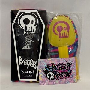 Bones Protective Baseball Sliding Mitt Yellow Adult